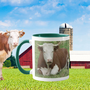 Caneca Vaca na Grama