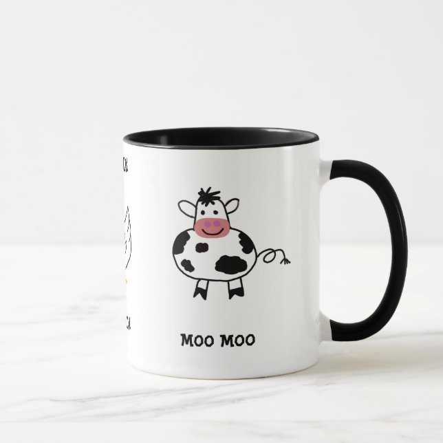 Caneca vaca, pato, porco, (Direita)