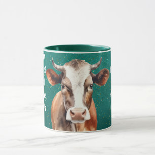 Caneca Vaca Sagrada Design de Animais da Fazenda