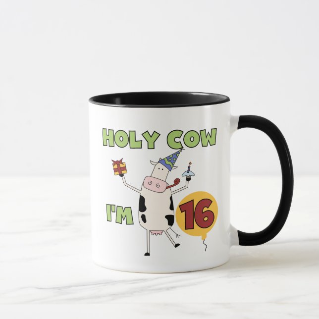 Caneca Vaca santamente eu sou 16 camisetas e presentes (Direita)