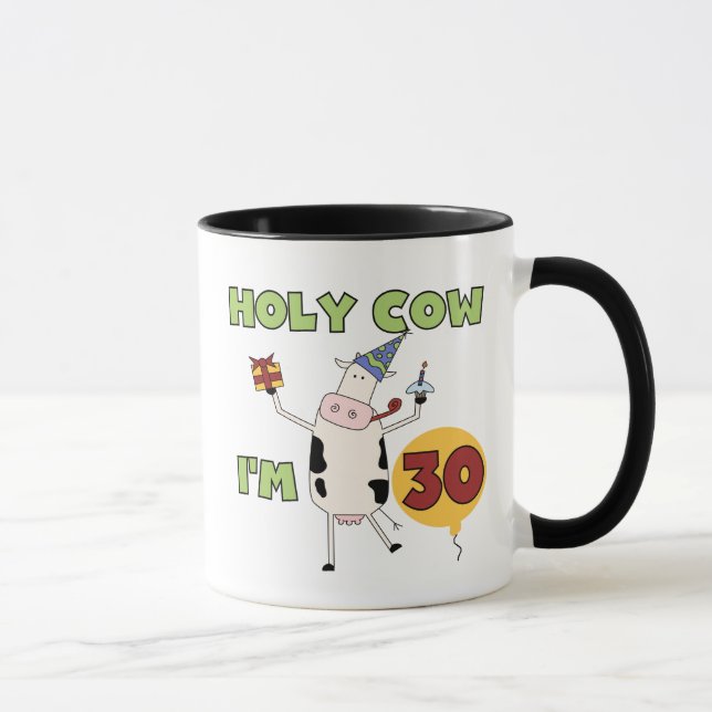 Caneca Vaca santamente eu sou 30 camisetas e presentes (Direita)