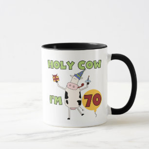 Caneca Vaca santamente eu sou 70 camisetas e presentes do
