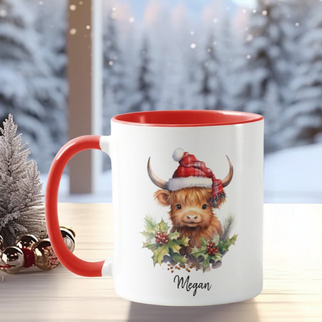 Caneca Vacas de Cúpula Papais noeis de Natal Xadrez de vi (Criador carregado)