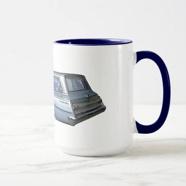Caneca Vagão azul da estação Chevrolet 1962. (Direita)