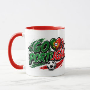 Caneca VAI PORTUGAL Fã Orgulho Português Pé