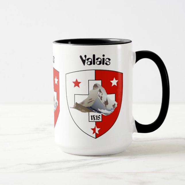 Caneca Valais / Wallis Suisse / Schweiz Tasse (Direita)