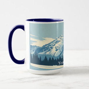 Caneca Vale de Yosemite no Inverno: Parque Nacional Retrô
