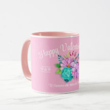 valentine cor-de-rosa fofo