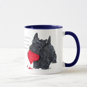 Caneca Valentine do Terrier Escocês
