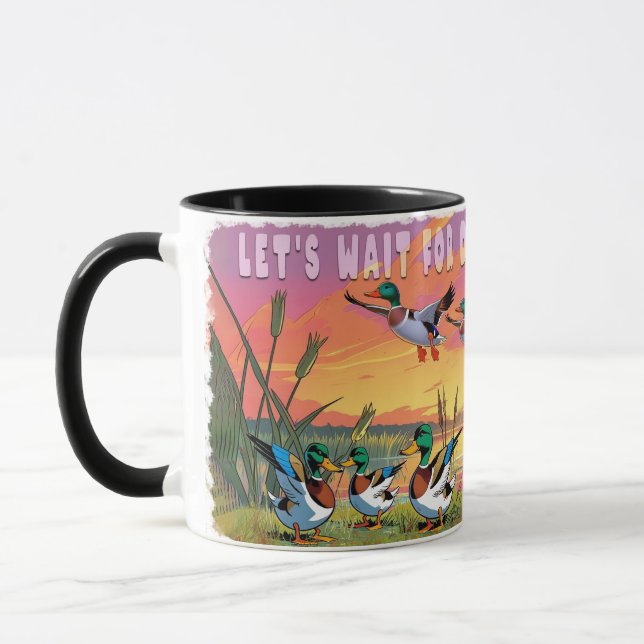 Caneca Vamos Aguardar Caça de Pato Mug (Esquerda)