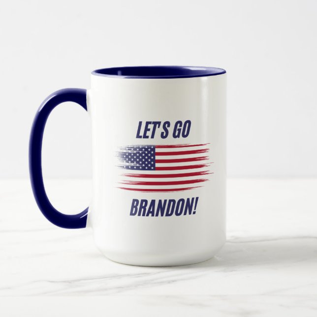 Caneca Vamos Brandon! FJB! Coffee Mug (Esquerda)