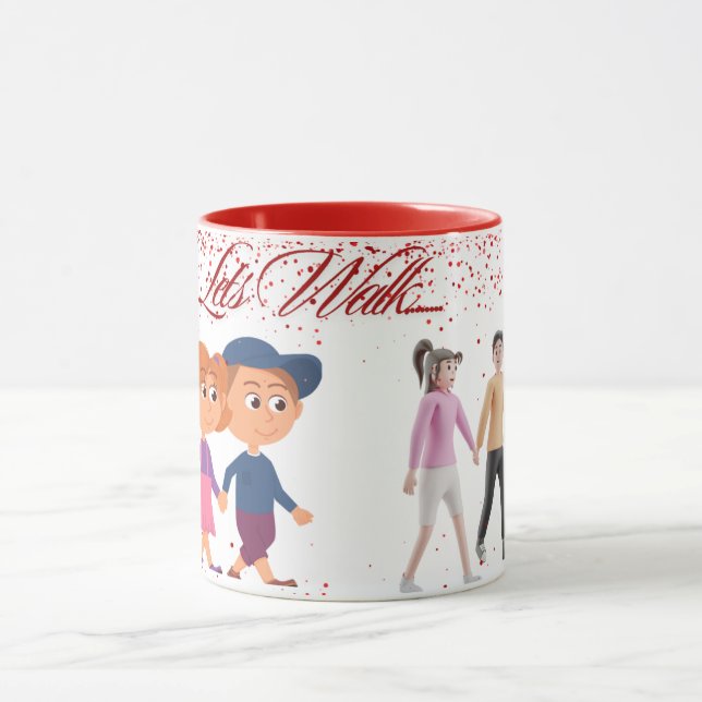 Caneca Vamos caminhar juntos para sempre - PRIMEIRO MUG (Centro)