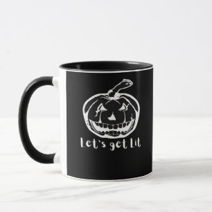Caneca Vamos Obter Pumpkin De Dia de as Bruxas engraçado 