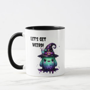 Caneca Vamos Pega Mágico Monstro de Bruxas do Halloween