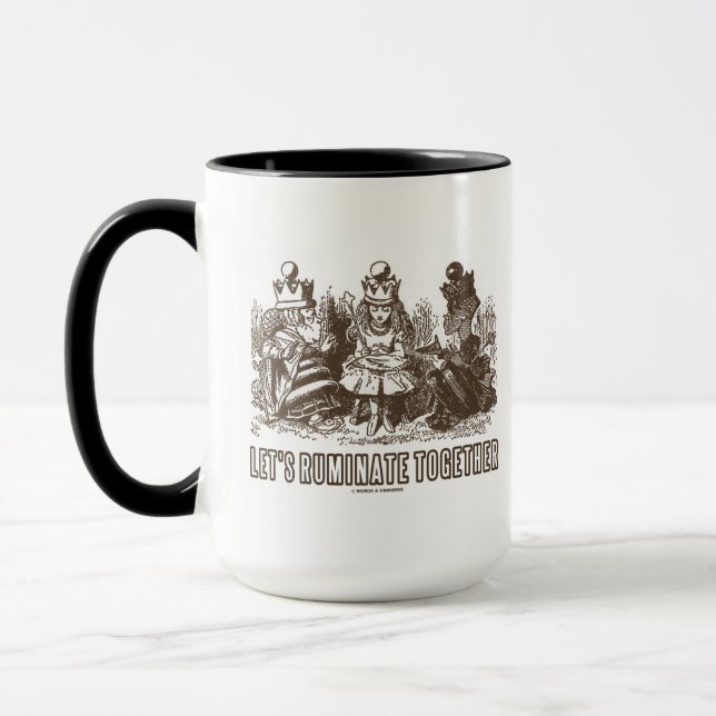Caneca Vamos Ruminado Junto (Alice Red White Queens) (Esquerda)