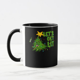 Caneca Vamos Sai Dica Árvore de Natal Engraçado Essencial