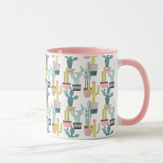Caneca Vamos Taco Sobre Amor | Padrão Cactus (Direita)