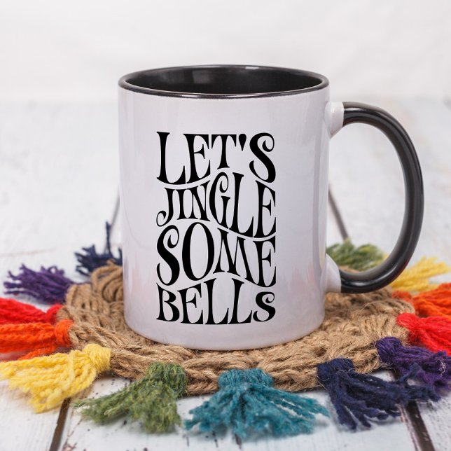 Caneca Vamos Tilintar Alguns Sininhos Natal Divertido (Criador carregado)