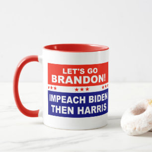 Caneca Vamos vai Brandon Impeach Biden Depois Harris
