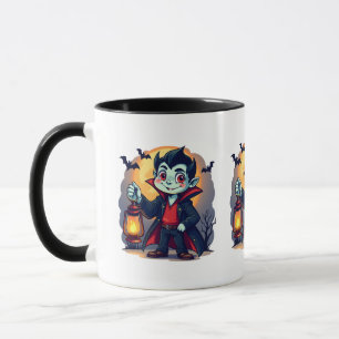 Caneca Vampiro bonito com Lanterna Kawaii Halloween