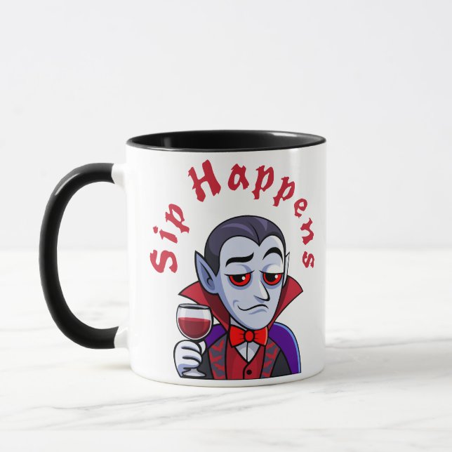 Caneca Vampiro Elegante – Um Golinho Acontece (Esquerda)
