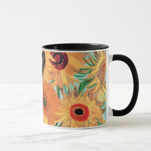 Caneca Van Gogh - ainda vaso da vida com doze girassóis