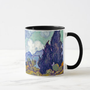 Caneca Van Gogh - Campo de Trigo com Ciprestes