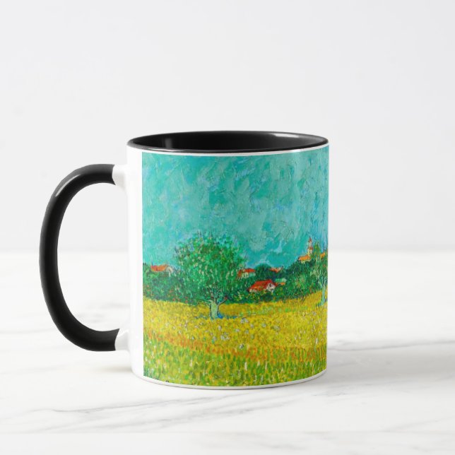 Caneca Van Gogh Field com Irrises Perto de Arles (Esquerda)