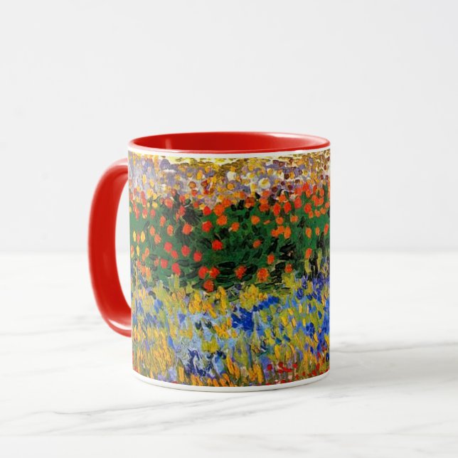 Caneca Van Gogh - Jardim de Flores (Frente Esquerda)