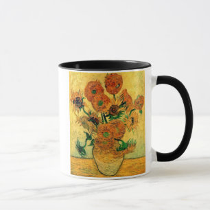 Caneca Van Gogh - Natureza-morta com vaso de quinze giras