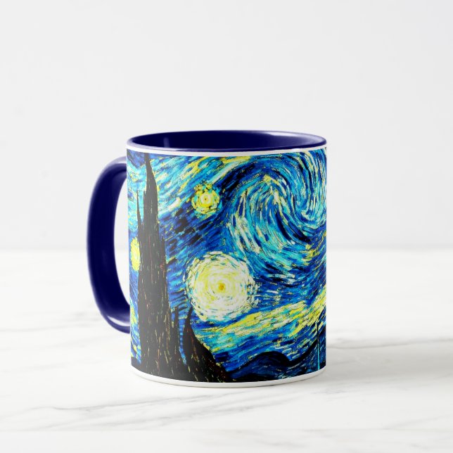 Caneca Van Gogh - Noite Estrelada (Frente Esquerda)