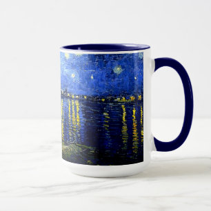 Caneca Van Gogh - Noite Estrelada sobre o Ródano