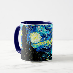 Caneca Van Gogh - Starry Night, famosa pintura.