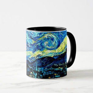 Caneca Van Gogh - Starry Night, famosa pintura.