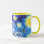 Caneca Van Gogh Starry Night Fine Art<br><div class="desc">Starry Night,  belas artes de Vincent van Gogh.</div>
