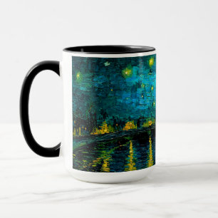 Caneca Van Gogh Starry Night Over the Rhône