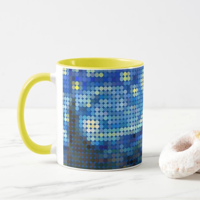 Caneca Van Gogh "Starry Night" Pixeldot (Com Donut)