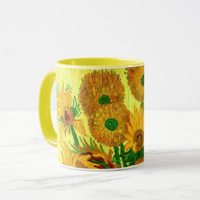 Caneca Van Gogh Sunflower (Frente Esquerda)