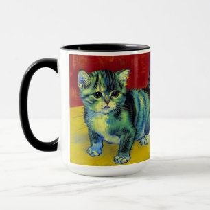 Caneca Van Gogh Tabby Cat