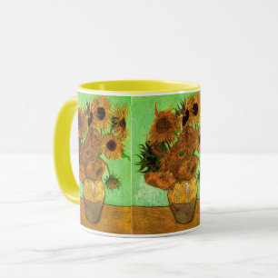 Caneca Van Gogh Vase com Doze Girassóis