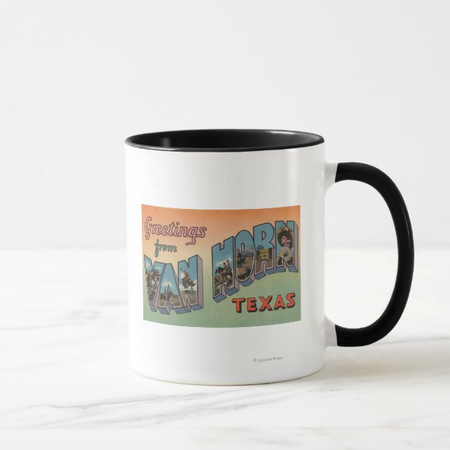 Caneca Van Horn, Texas - Cenas com Letras Grandes (Direita)