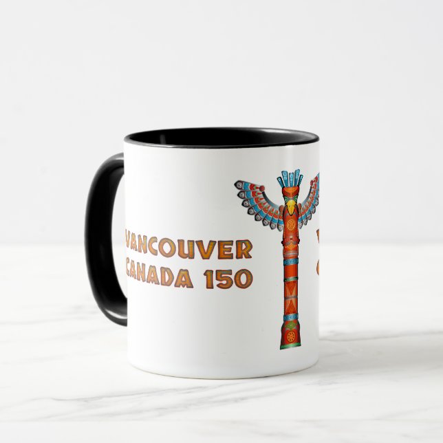 Caneca Vancouver (BC) Canadá - Polo Totem (Frente Esquerda)