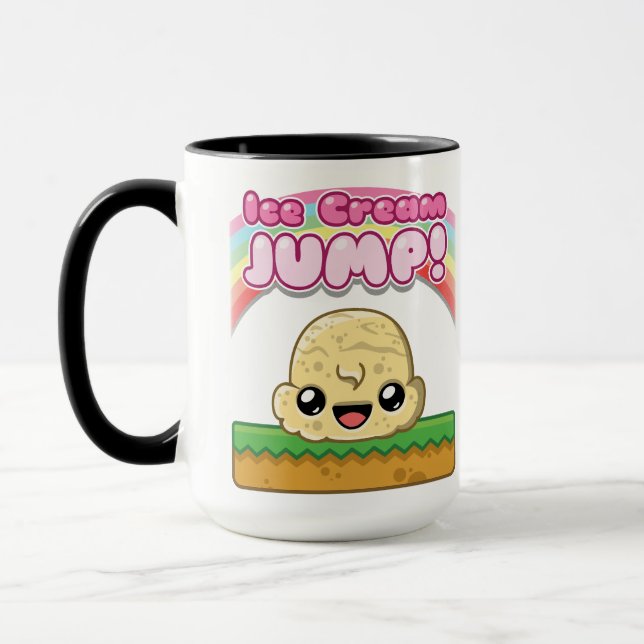 Caneca Vanilla Scoop with Ice Cream Jump Text (Esquerda)