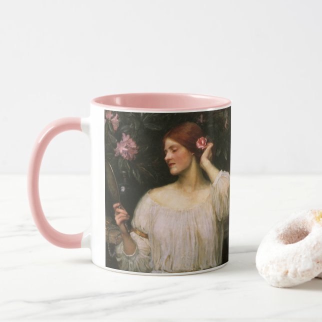 Caneca Vanity por John William Waterhouse (Com Donut)