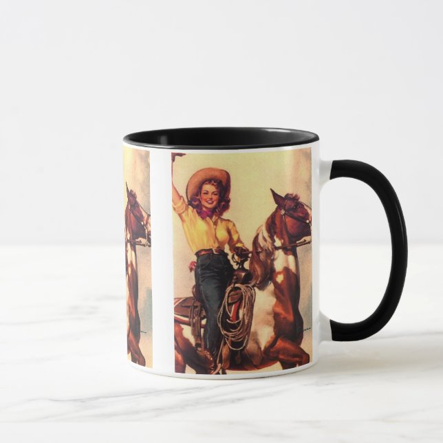 Caneca Vaqueira em seu cavalo (Direita)