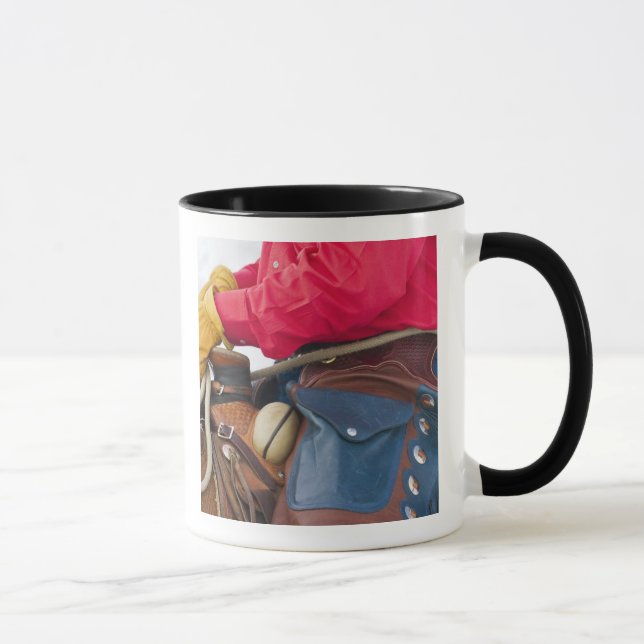Caneca Vaqueiro a Cavalo vestindo Chaps de Couro (Direita)