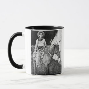 Caneca Vaqueiro americano em Kansas, c.1880 (foto de b/w)