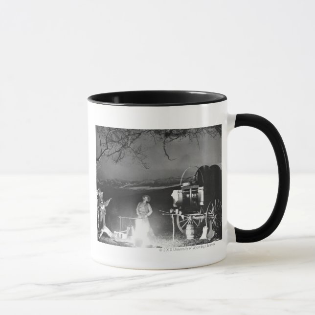 Caneca Vaqueiros que jogam e que cantam em torno de uma (Direita)