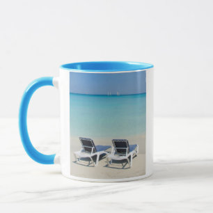 Caneca Varadero, Cuba. Areia e Cadeiras de Praia