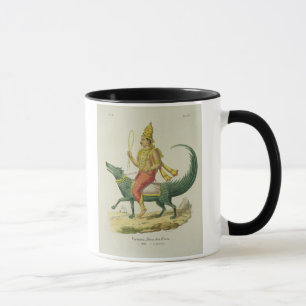 Caneca Varuna, deus dos oceanos, gravado por Charles Eti